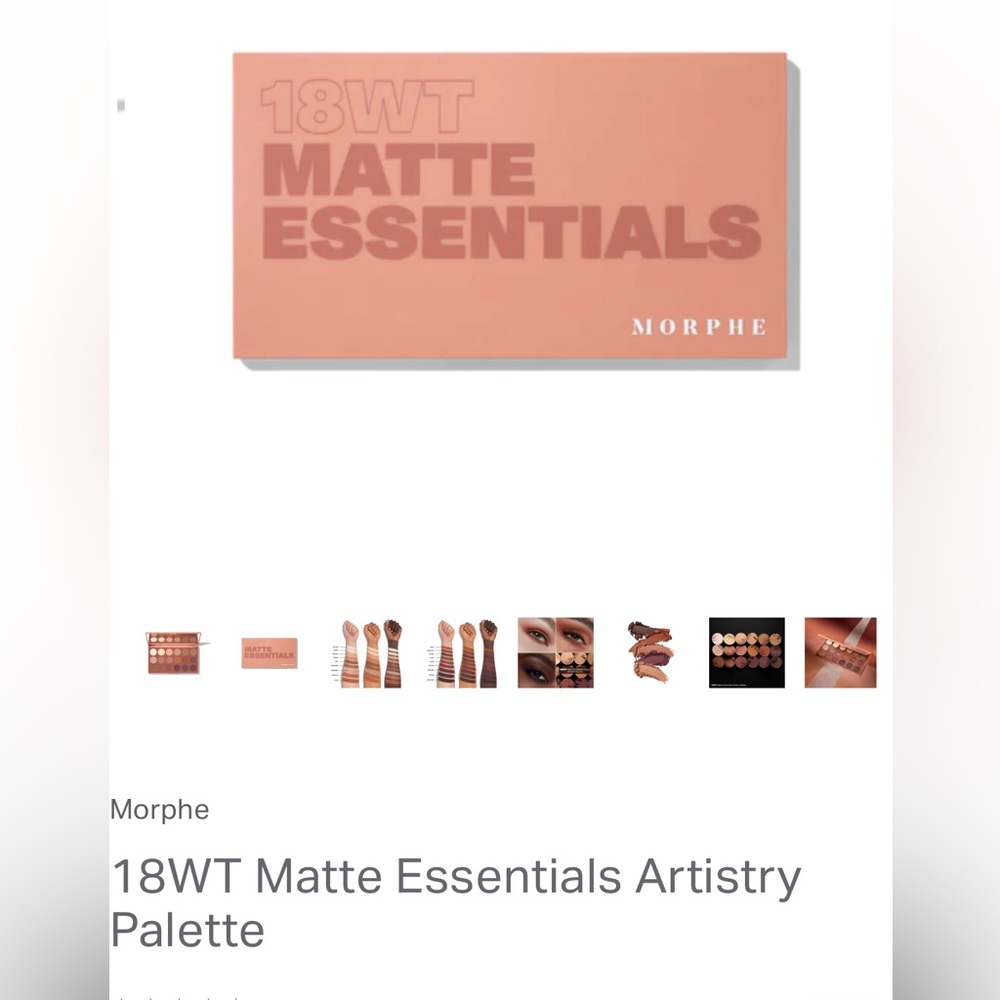 MORPHE 18WT matte eyeshadow palette